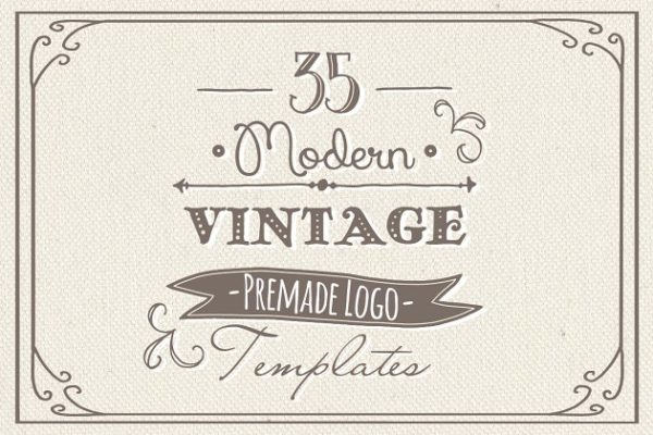 35款手绘Logo制作设计模板 35 Hand Drawn Logos Bundle – Vector