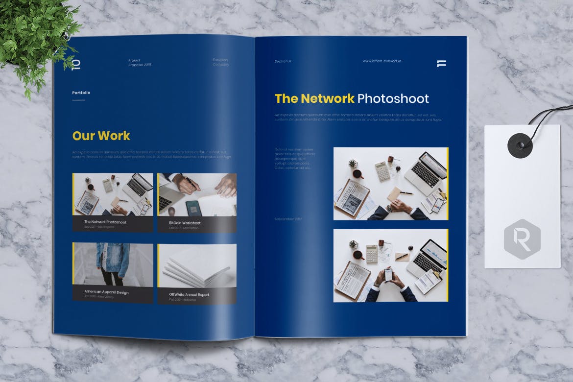 时尚高端简约IKEA宜家风格配色的项目品牌手册画册房地产楼书时尚杂志书籍装帧设计模板（indd）插图(3)