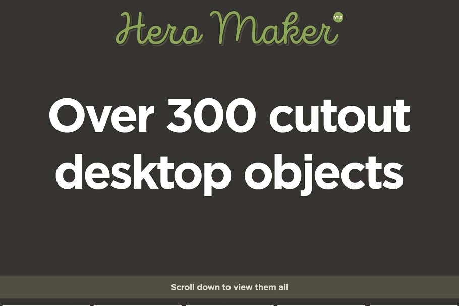 巨无霸场景设计素材包 Hero Maker Mockup Scene Creator插图(3)