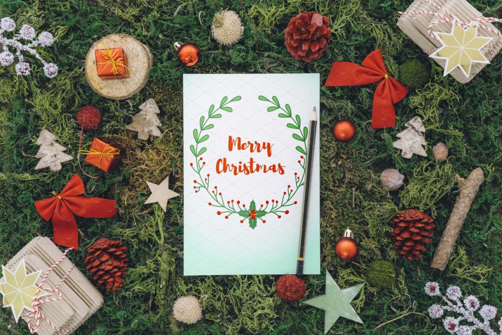 手绘无缝矢量圣诞花卉边框素材下载[eps]插图(5)