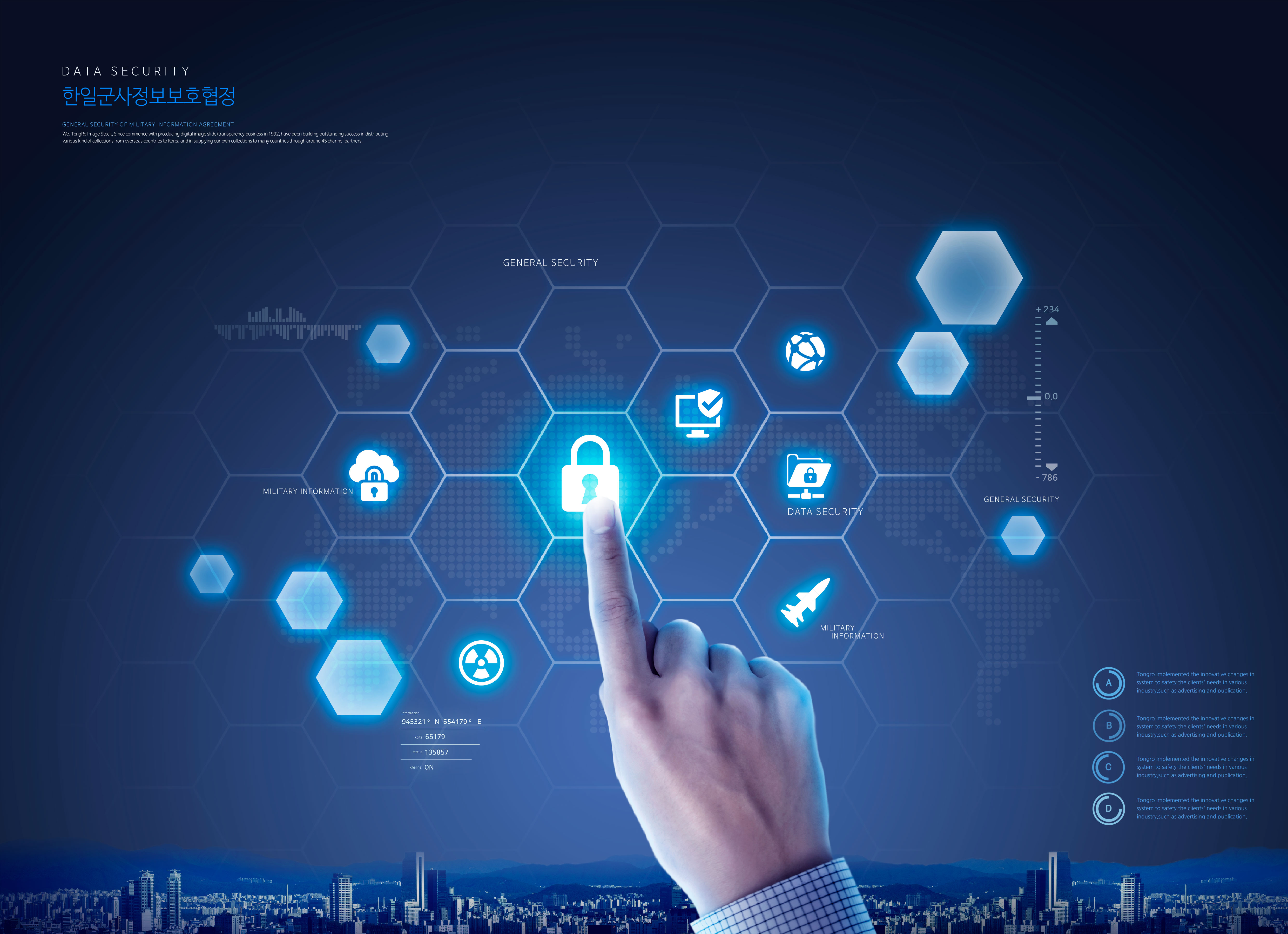 信息数据安全科技海报套装[PSD]插图