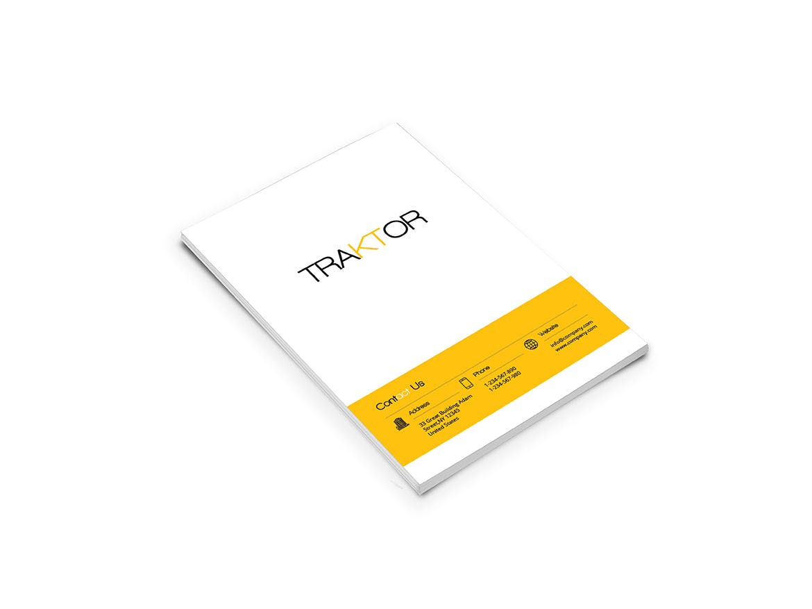 高品质的简约多用途A4尺寸房地产建筑施工楼书画册宣传册杂志设计模板（indd）插图(1)