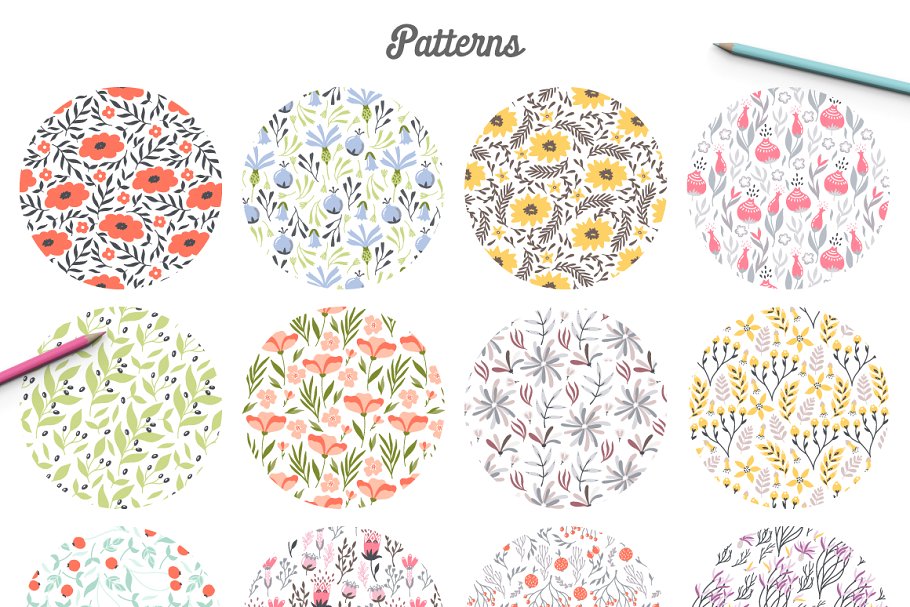 手绘鲜花设计素材盛宴 Blooming Bouquet Collection Pro插图(4)