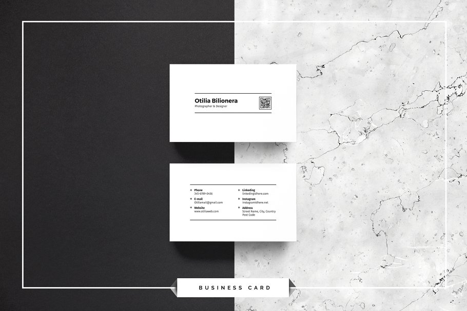 一份简洁干净专业的求职简历模板插图(2)