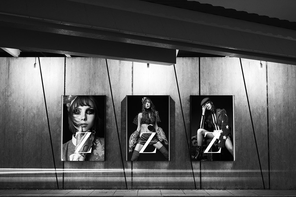 城市桥底灯光广告牌Mockup插图(5)