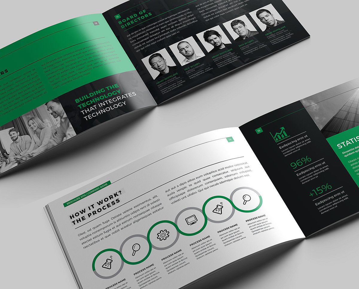 极简主义的公司介绍类小册子设计模板下载[indd]插图(4)