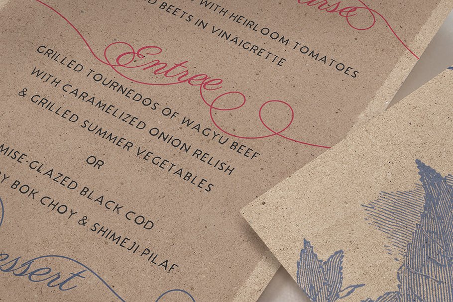 乡村气息婚礼邀请函设计套装 Rustic Wedding Invitation Suite插图(4)