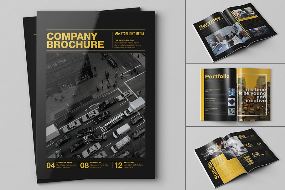 20款创意画册企业文宣手册模板 Big Bundle – 20 Creative Brochures插图(14)