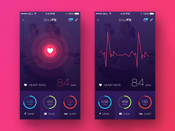 Stayfit Health App素材之家精选sketch素材
