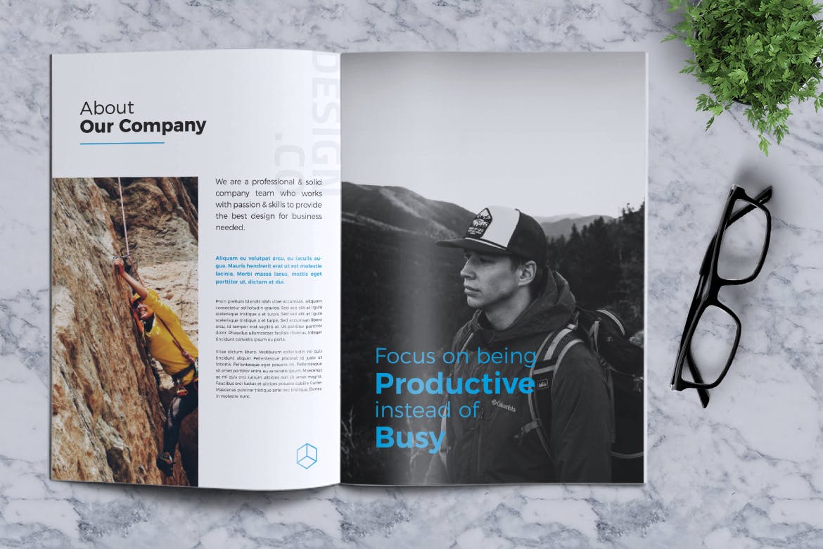 创意企业/产品/服务宣传画册设计模板v2 Creative Brochure Template Vol. 02插图(3)