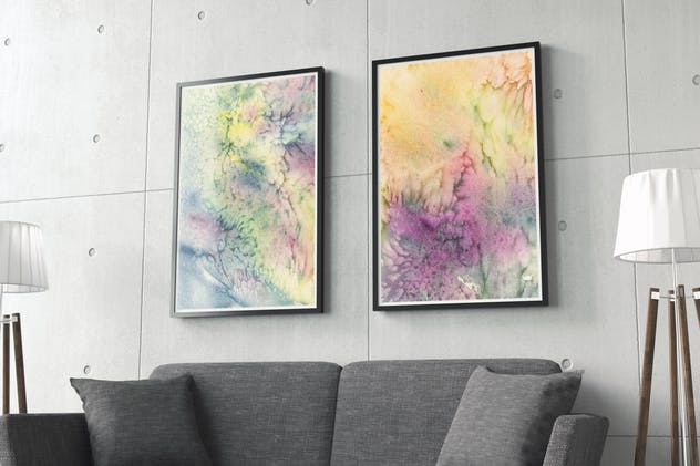 35款水彩艺术涂料肌理纹理Vol.1 Watercolor Wash Bundle Volume 1插图(10)