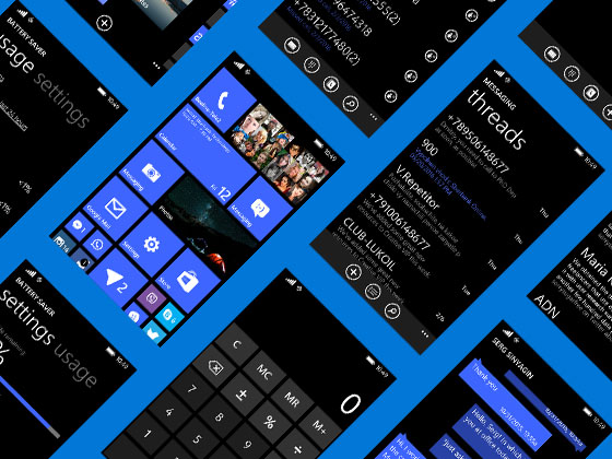 Windows Phone 8.1 界面包素材之家精选sketch素材
