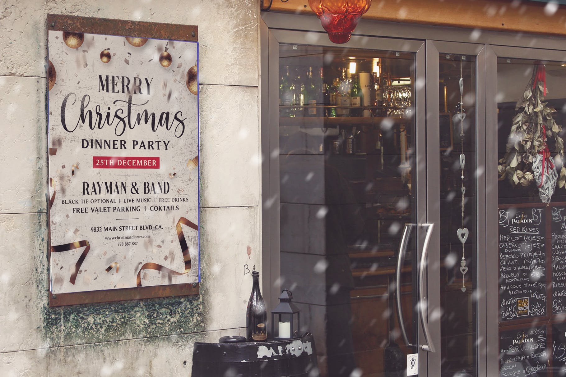 圣诞节庆祝主题海报传单设计模板v4 Christmas Flyer Template Vol.4插图(3)