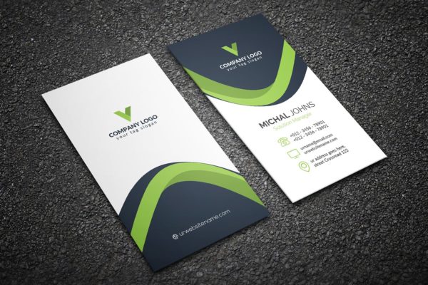 企业解决方案专家公司素材库精选名片模板 Business Card