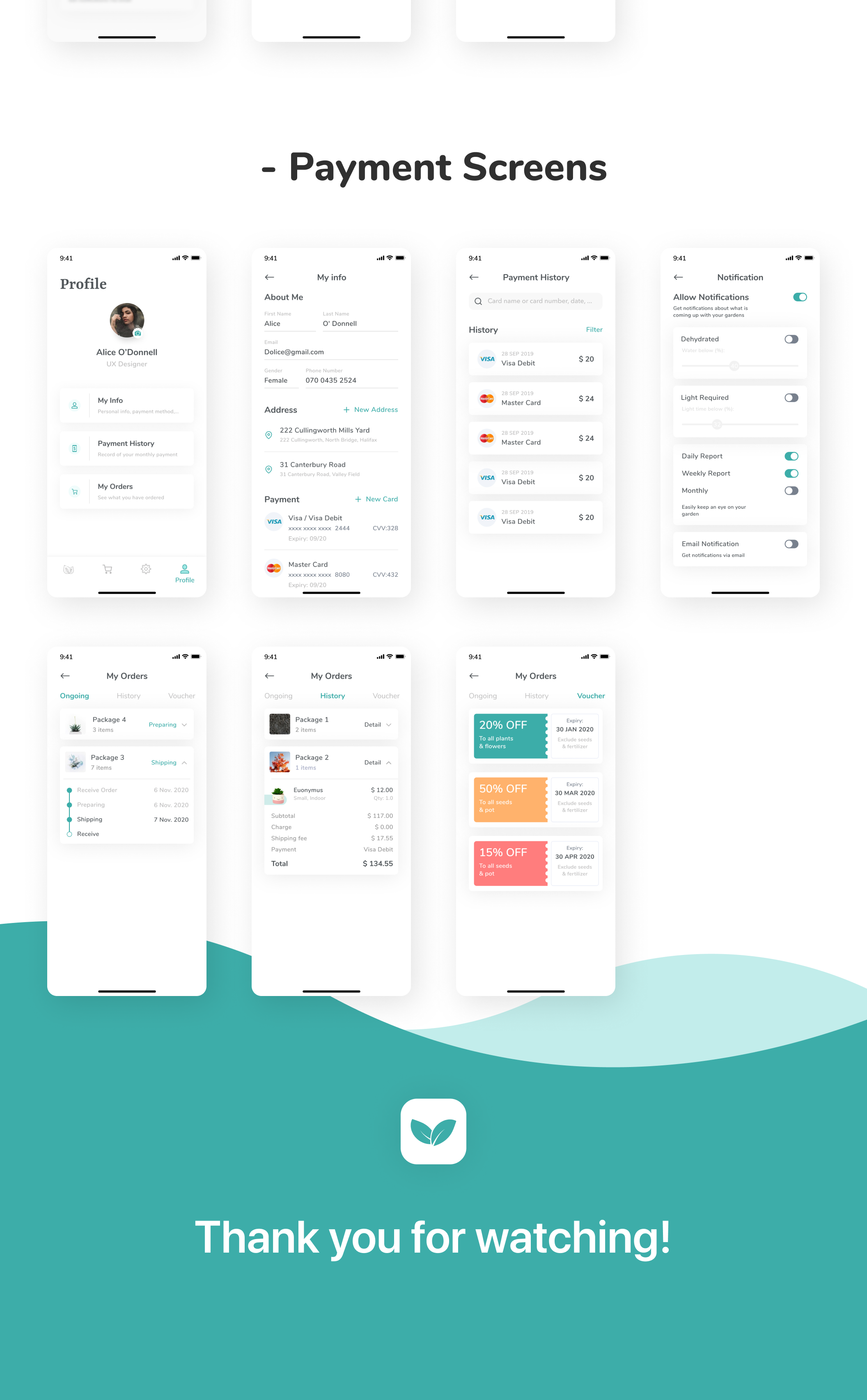 素材库下午茶：智能花园管理园艺主题应用程序UI套件[Sketch,FIG]插图(3)