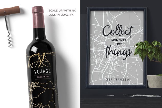 10款城市地图图形设计素材 Map Patterns插图(2)