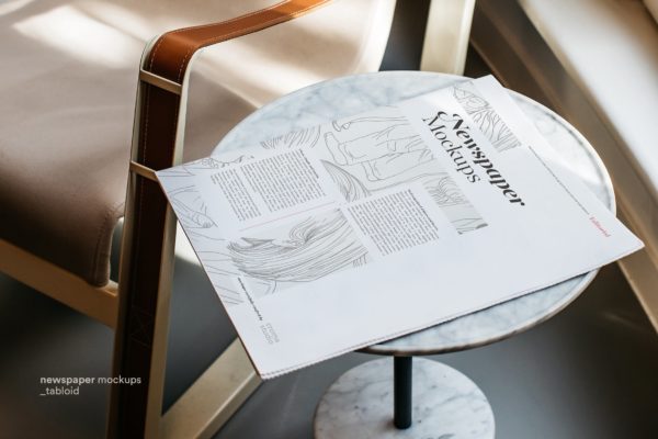 报纸版面设计图预览样机模板 Newspaper Mockups