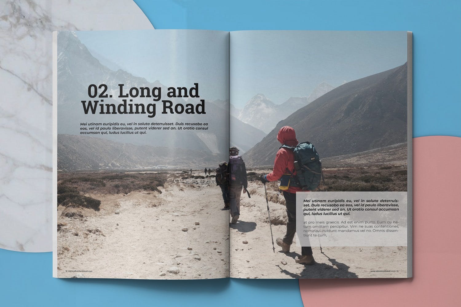 冒险旅行主题素材库精选杂志排版设计模板 Adventure Travel Magazine Template插图(5)