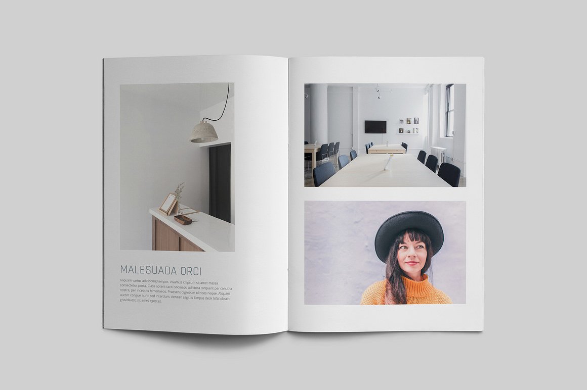 100页漂亮极简的商业化杂志模板下载[indd]插图(25)