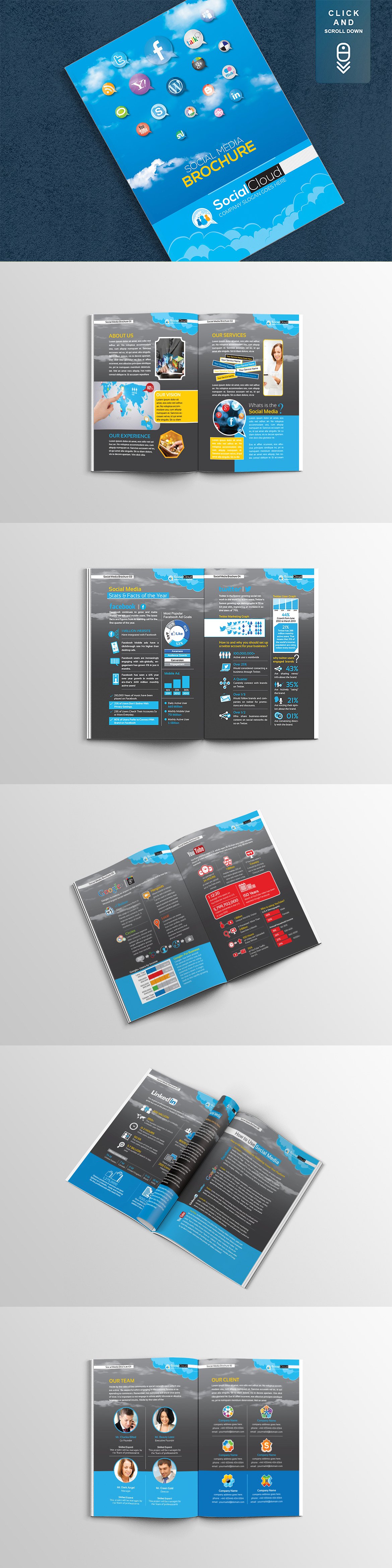 15合1小册子模板合辑下载 Brochure Bundle [indd,eps] 1.22GB插图(12)