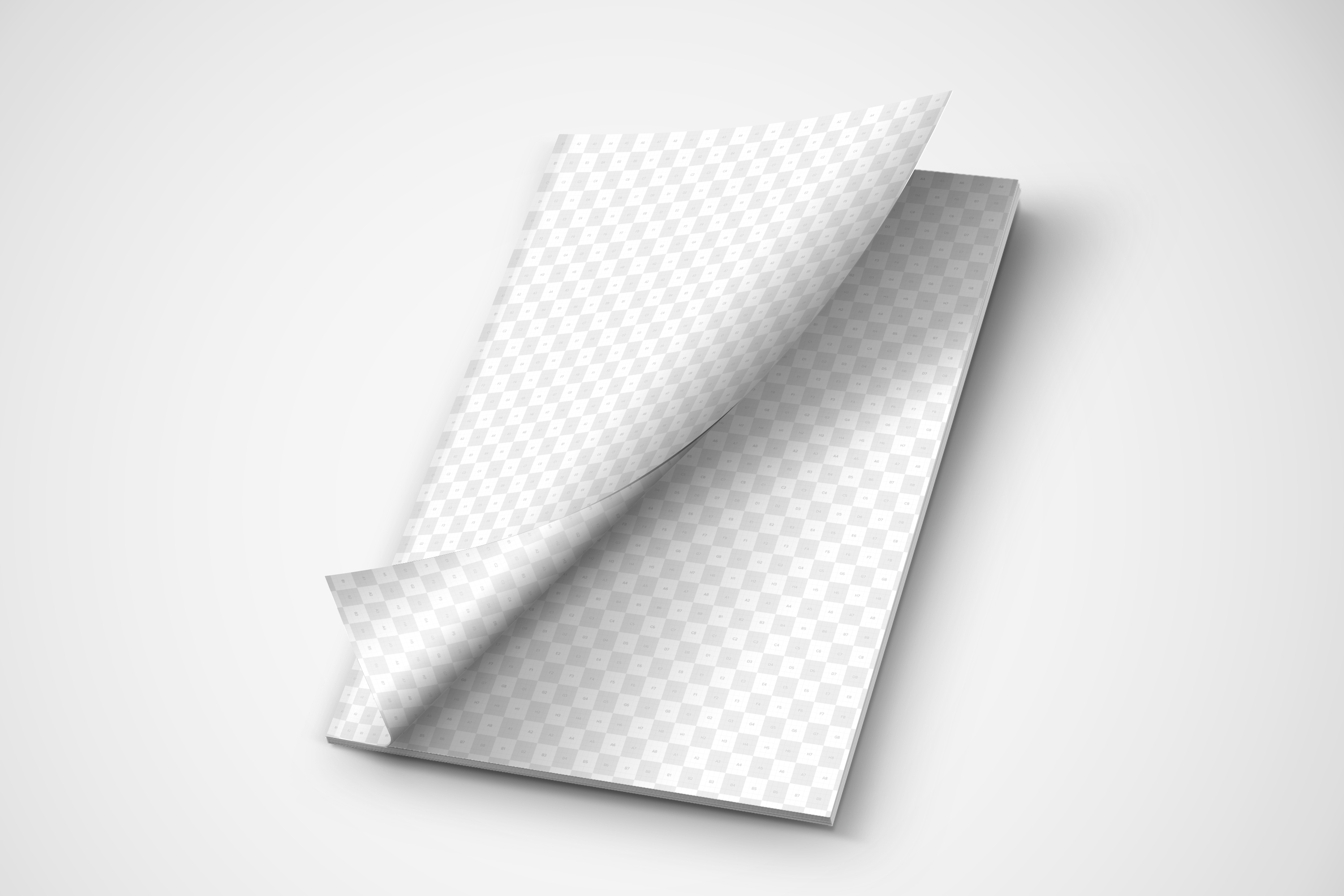 A4规格杂志封面翻页效果排版设计预览样机 A4 Magazine Mockup Cover Opening插图(1)