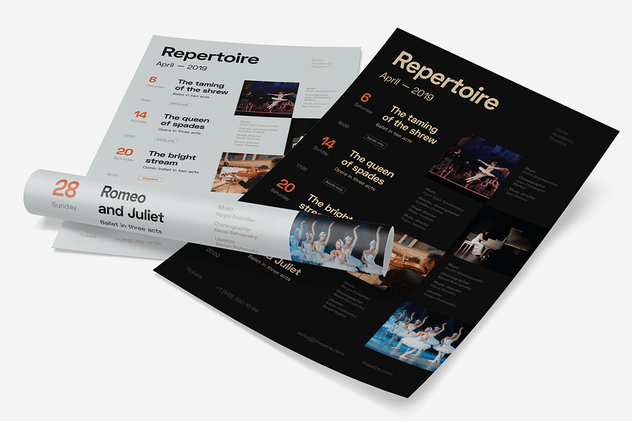 日程表活动海报设计模板 Schedule Poster Template #7插图(3)