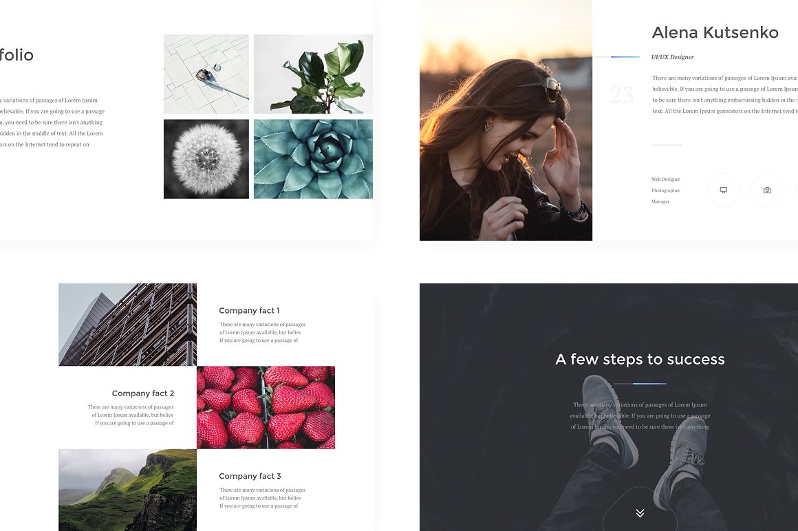 企业品牌宣传幻灯片模板 Athena [ keynote & powerpoint]插图(4)