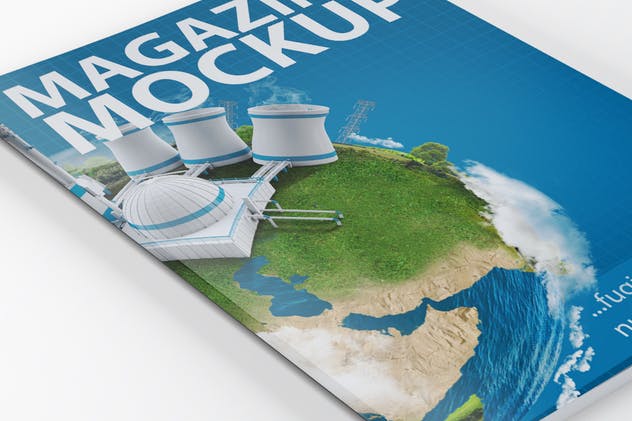 时尚A4杂志宣传册印刷品样机 A4 Magazine Catalog Mock-Up插图(7)