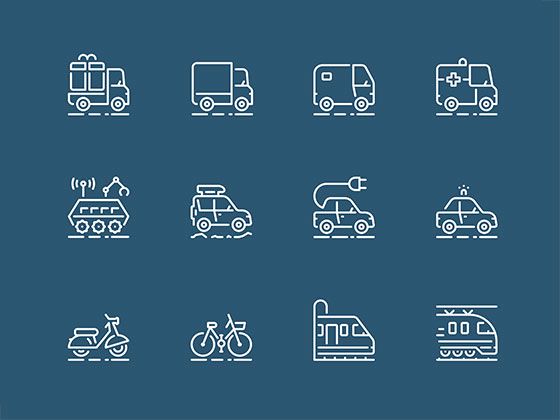45 枚运输工具图标素材之家精选sketch素材