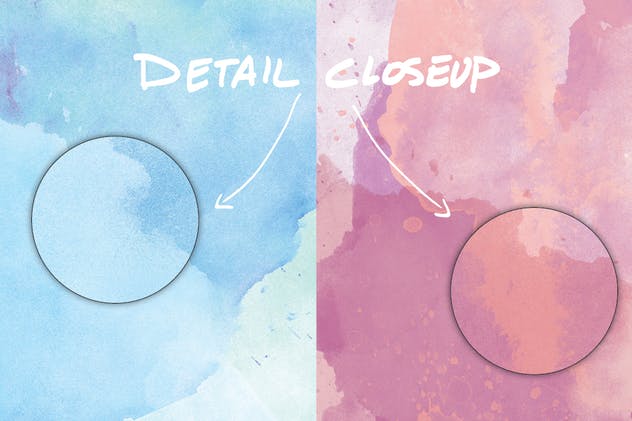 48组四季色彩水彩肌理纹理背景 48 Watercolor Backgrounds插图(3)