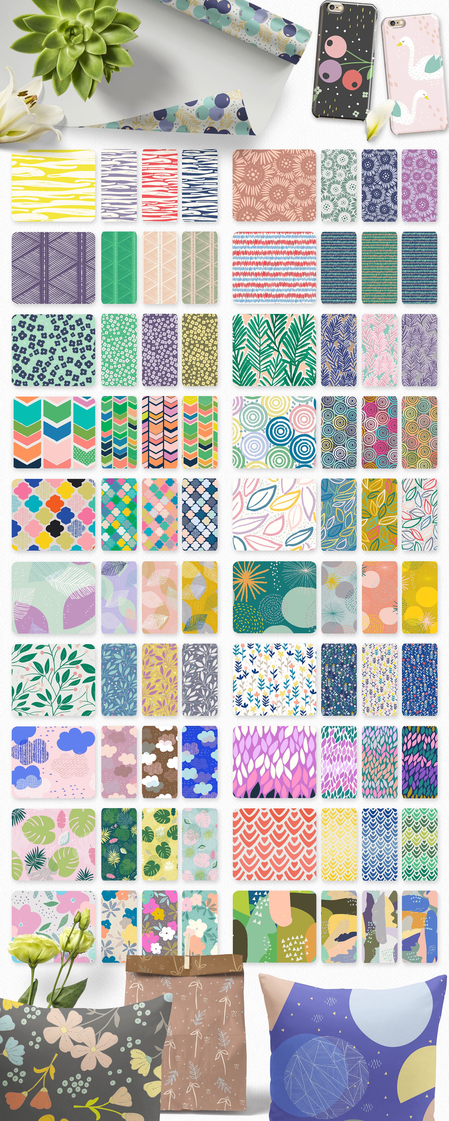 量贩式华丽无缝图案纹理合集[3.57GB] Et Cetera Pattern Collections插图(3)