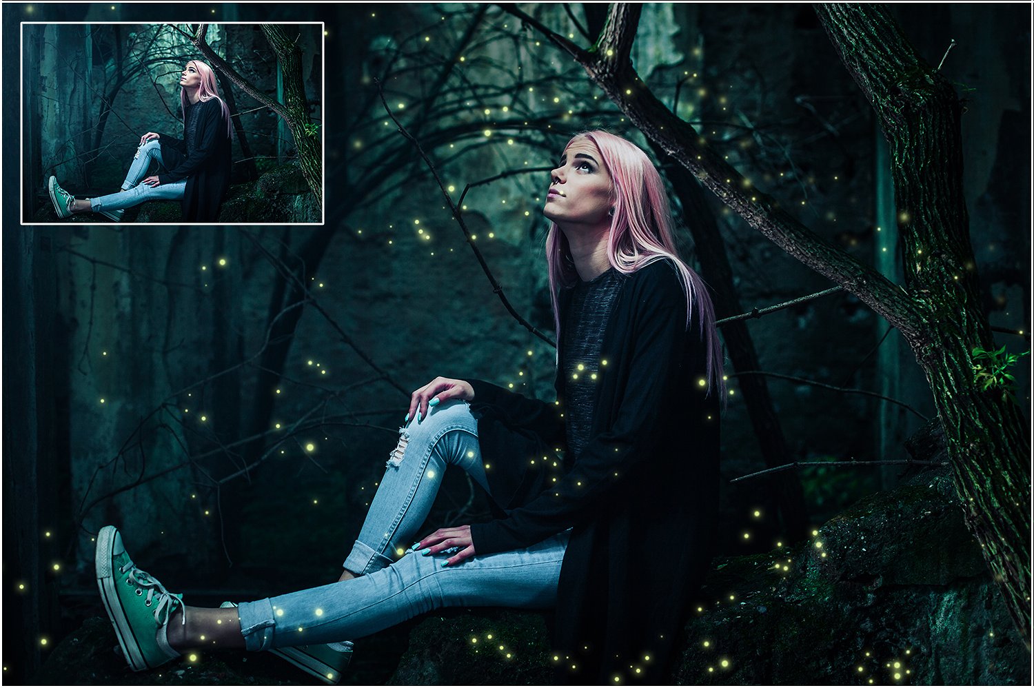 超高像素火花特效叠层背景 5K Fireflies Vol. 1插图(2)