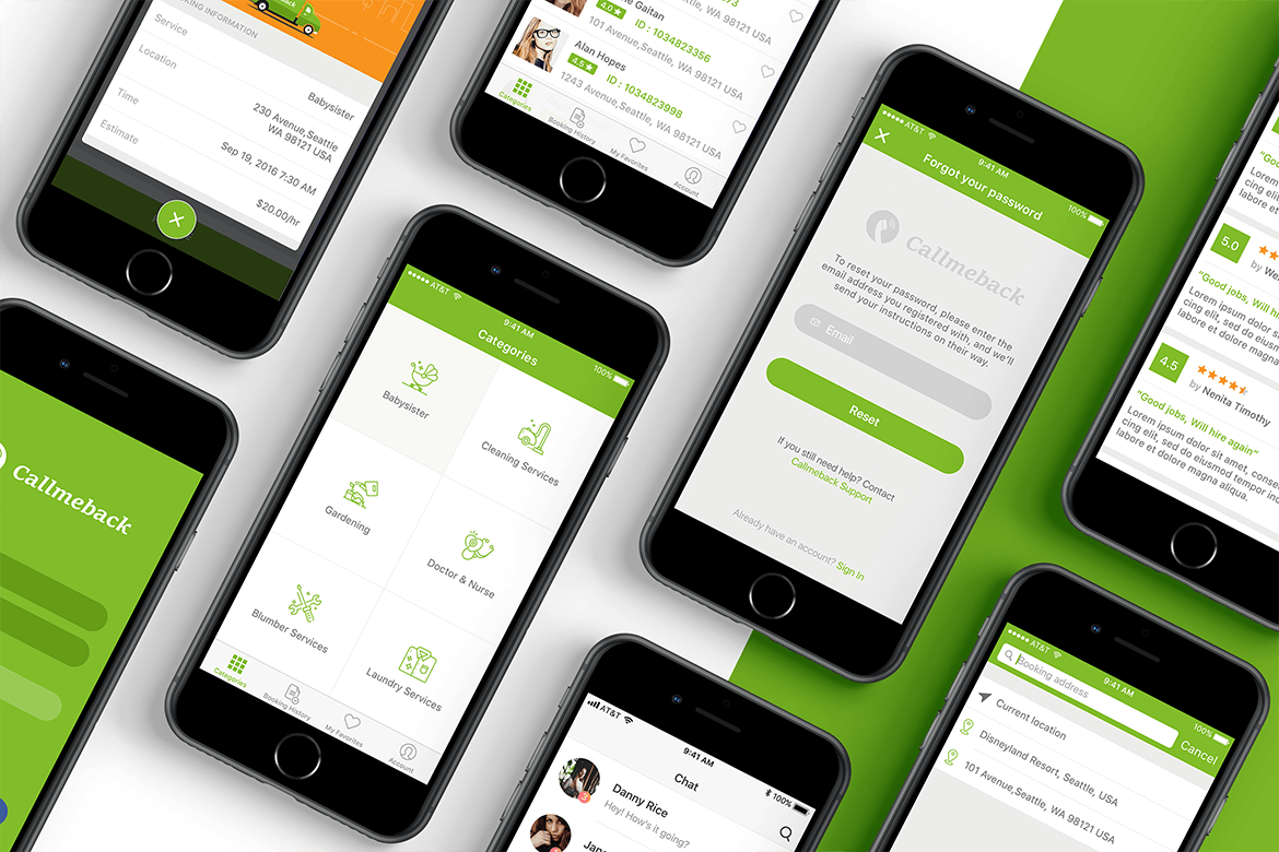 招聘APP应用用户界面设计UI素材 Callmeback – UI Design for Job Search插图(3)