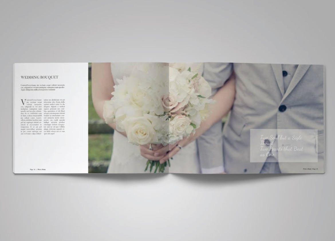 婚礼婚庆策划公司作品集设计模板v6 Landscape Photo Album Vol. 6插图(5)