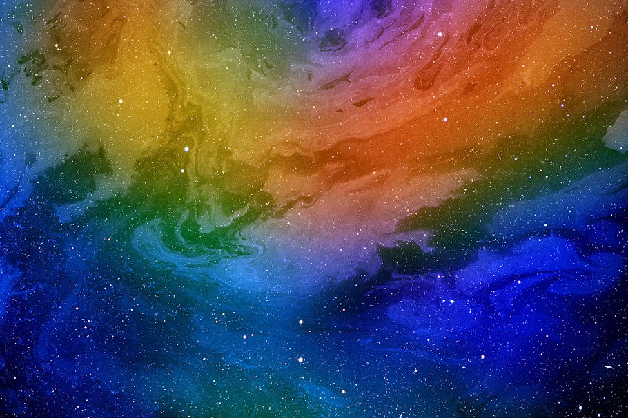 星际时空大理石纹理背景插图(3)