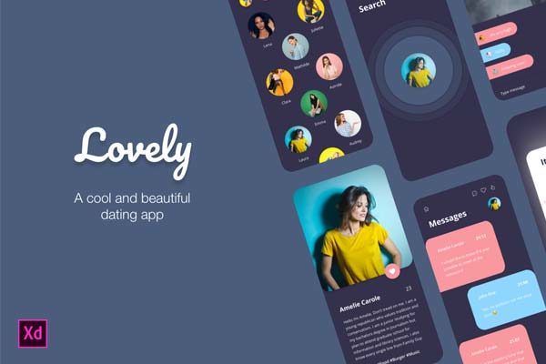 素材库下午茶：相亲交友APP UI KIT套装下载