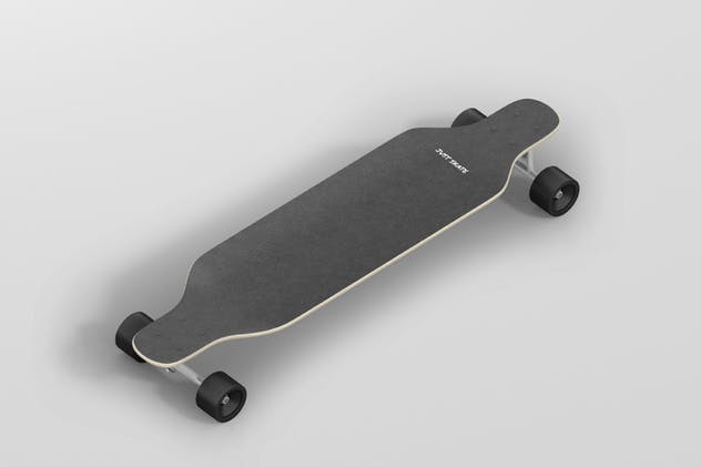 双翘长滑板图案设计样机 Freeride Longboard Mockup插图(2)