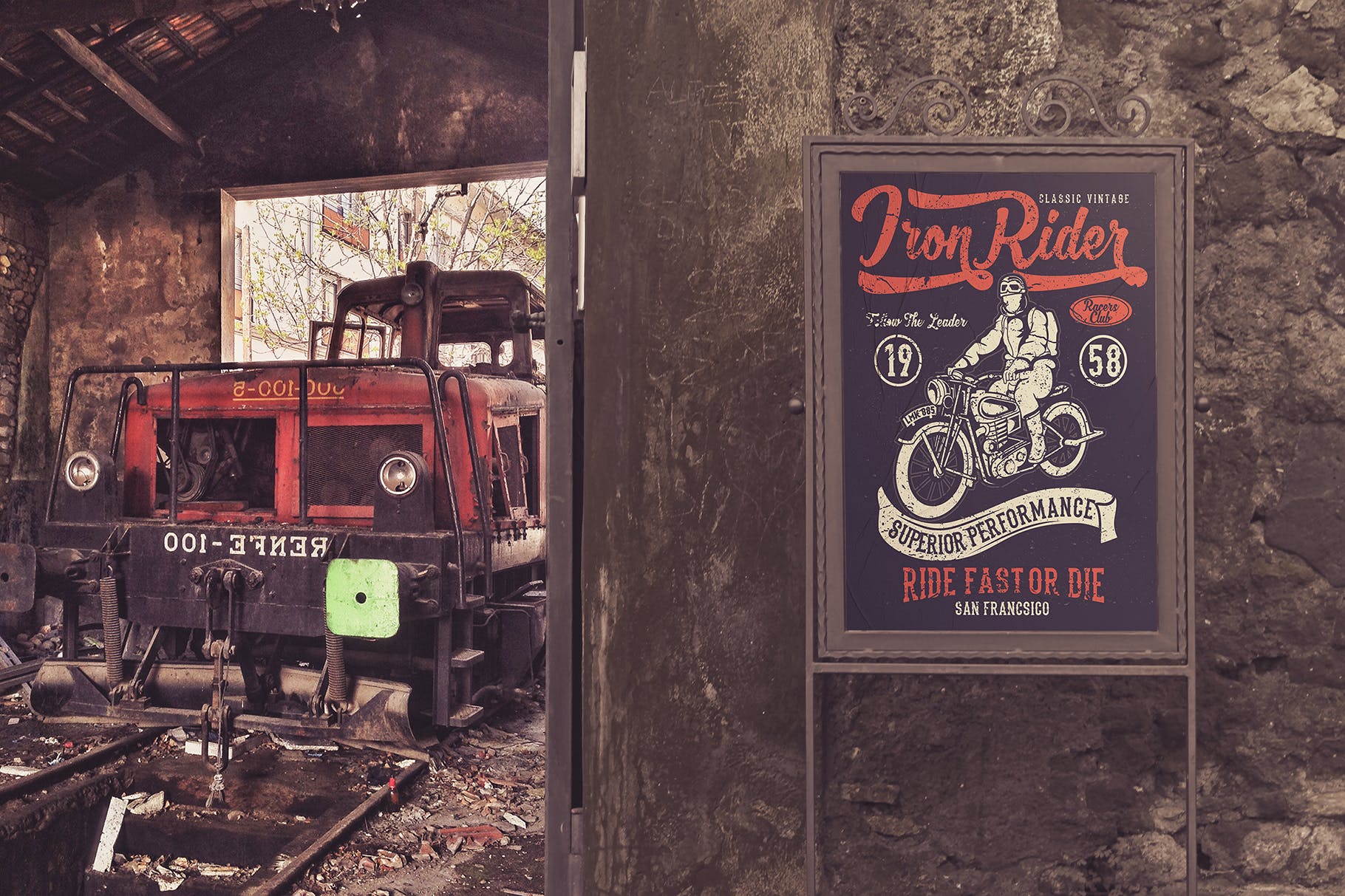 室外入口处海报设计张贴效果图样机模板 Outdoor Entrance Poster Backgrounds插图(8)