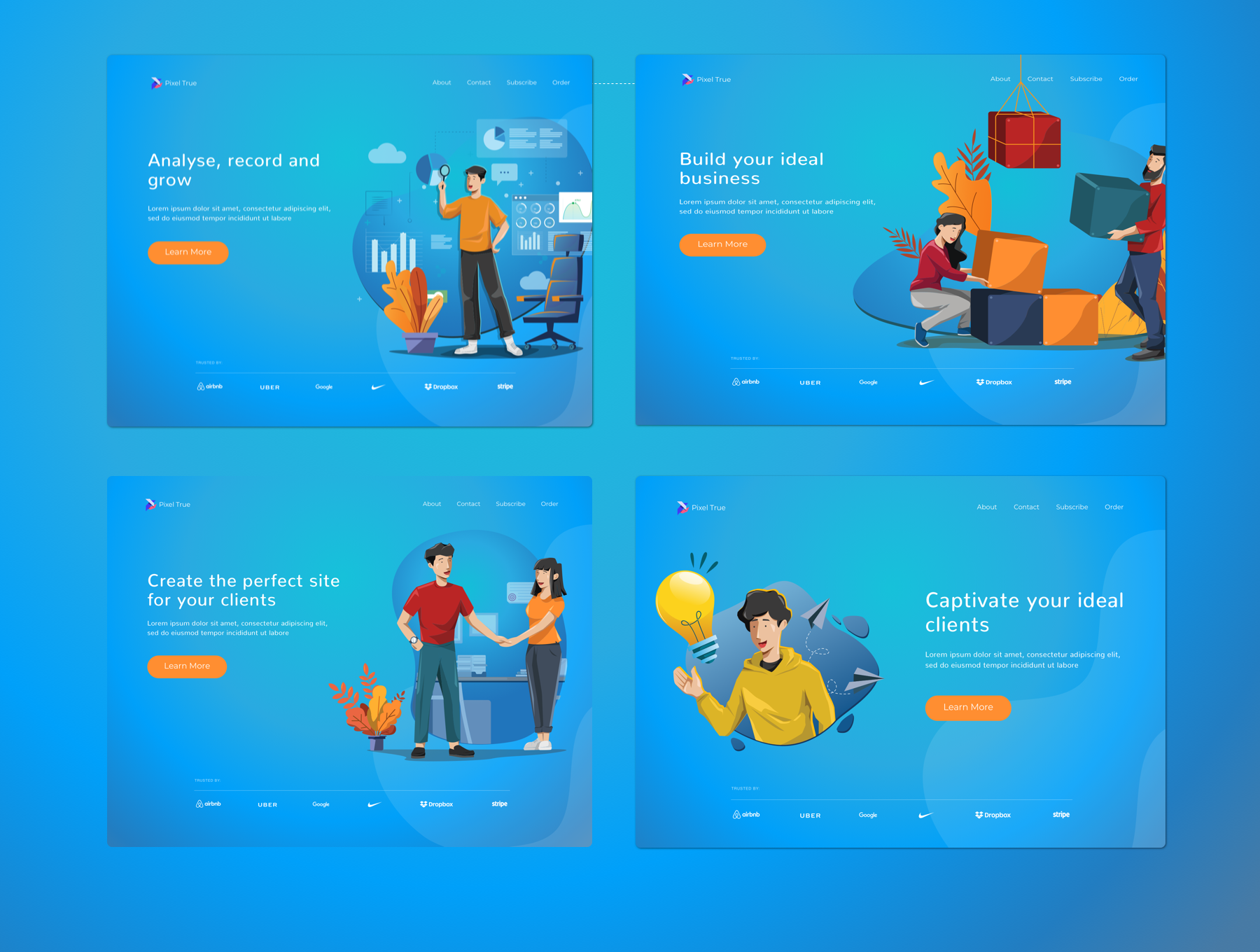 素材库下午茶：鼓励正能量主题矢量插画素材库精选合集插图(5)