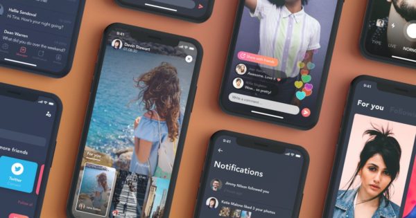 视频社交APP软件应用UI套件 Video Social UI Kit