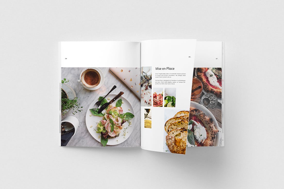 菜谱菜单图书/美食杂志版式设计模板 Cookbook插图(4)