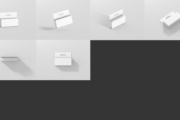 带挂钩的宽小矩形盒子样机 Box Mockup – Wide Small Rectangle with Hanger插图(9)