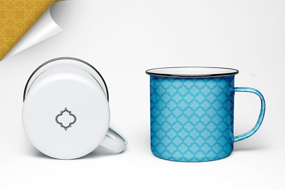 伊斯兰教艺术风格几何图案纹理合集 Geometric Patterns Islamic Ed.插图(23)