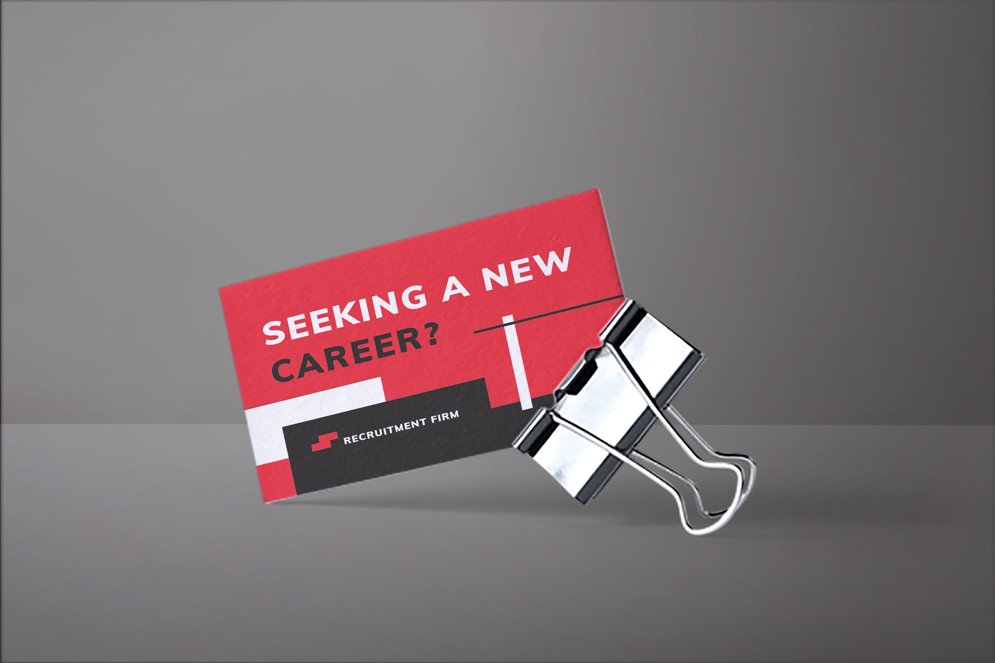 人力资源公司名片设计模板 Recruitment Firm Business Card插图(1)