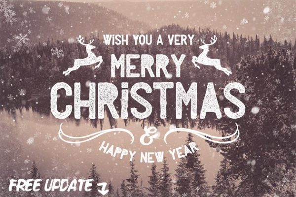 圣诞节主题元素叠层素材 Christmas Photo Overlays (PNG)