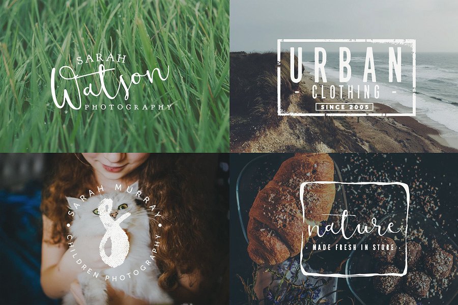 优雅文艺风十足的Logo标志模板合集 Logo Set 6插图