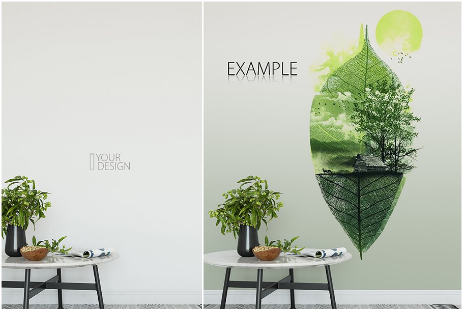 家居室内墙纸&相框画框样机模板 Interior Wall & Frames Mockup – 4插图(17)