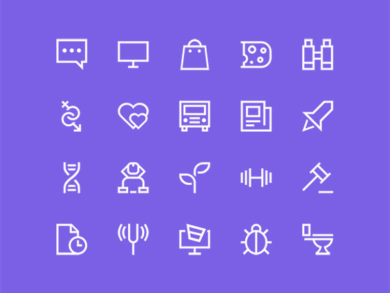 Epic Outline Icons素材之家精选sketch素材