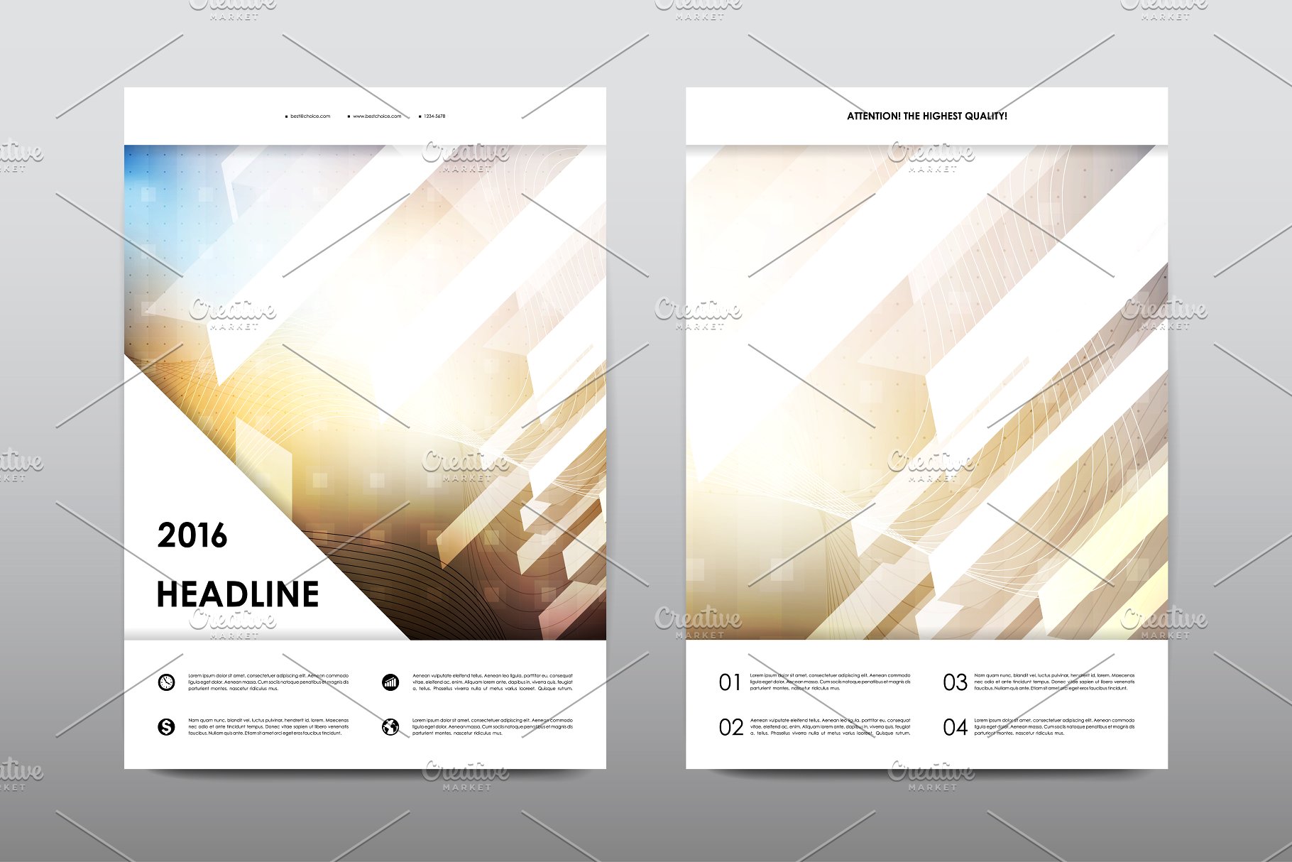 50+企业商业主题宣传小册子模板合集 50+ Business Brochures Bundle插图(15)