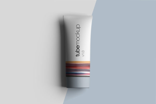 高级可编辑的防晒霜/化妆品样机